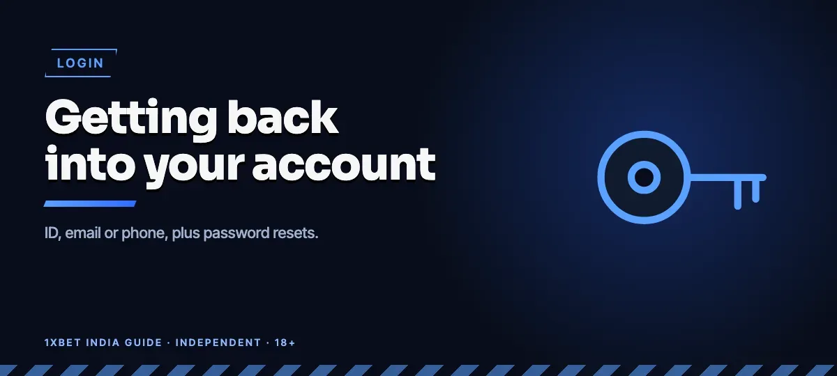 1xBet India Guide — Ways to log in to 1xBet